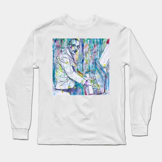 IGOR STRAVINSKY - watercolor portrait. 5 Long Sleeve T-Shirt by lautir